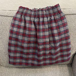 Jcrew Plaid Mini Skirt